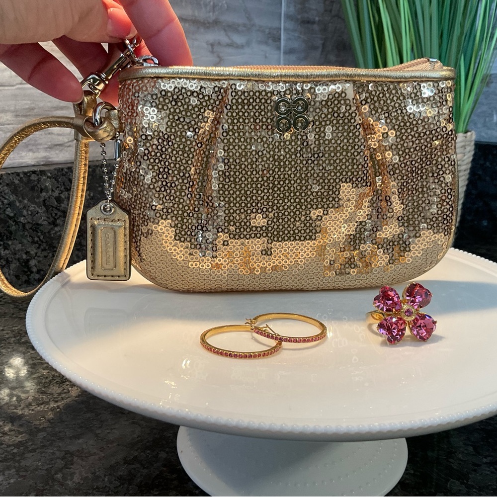 Coach ring earrings bracelet and small wristlet. Prom Event Must See Set